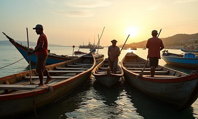 Indonesian coastal fishermen