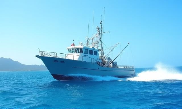 Tuna vessel in Fiji