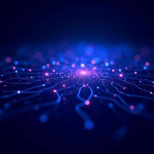 Artificial intelligence data flow graphic