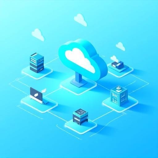 Illustration of cloud microservices